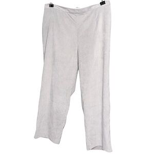 Alfred Dunner Women's Gray Lightweight Corduroy Proportioned Short Pants